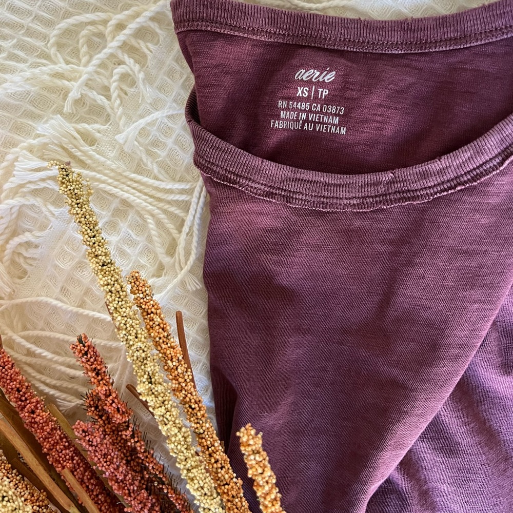 Oversized purple tee